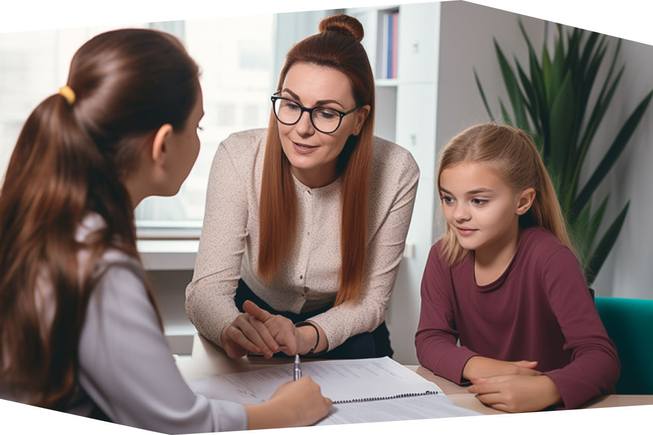 Mitarbeiterin des MDLI hilft Mutter bei der Kostenübernahme der Schulbegleitung